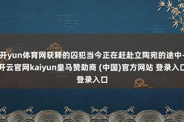 开yun体育网获释的囚犯当今正在赶赴立陶宛的途中-开云官网kaiyun皇马赞助商 (中国)官方网站 登录入口